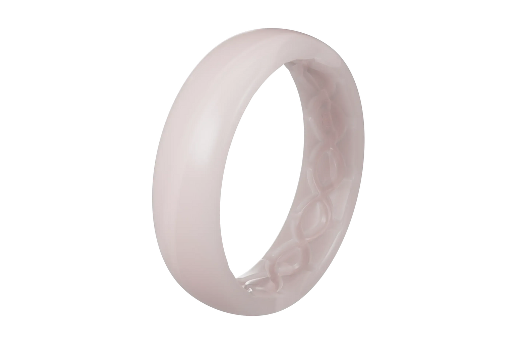 Solid Pearl Rose Thin Ring